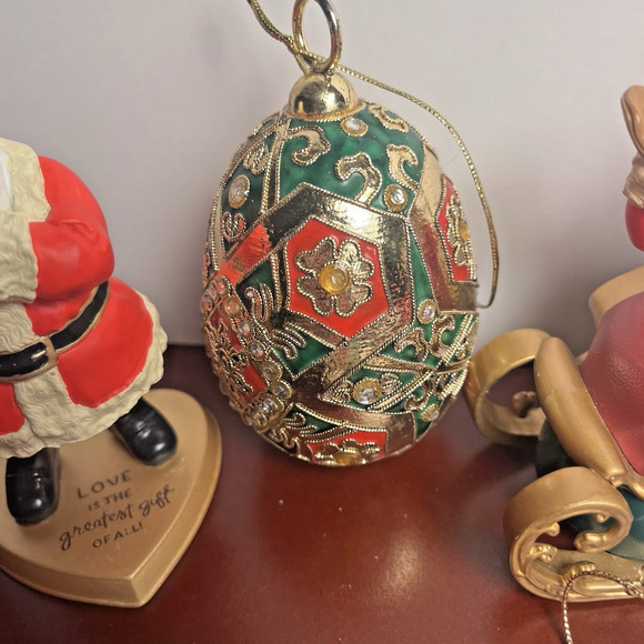 Vintage Christmas Ornaments Lot Santa Elf Candy Cane Violin 12 Days Mixed 19 Pc - Picture 6 of 11